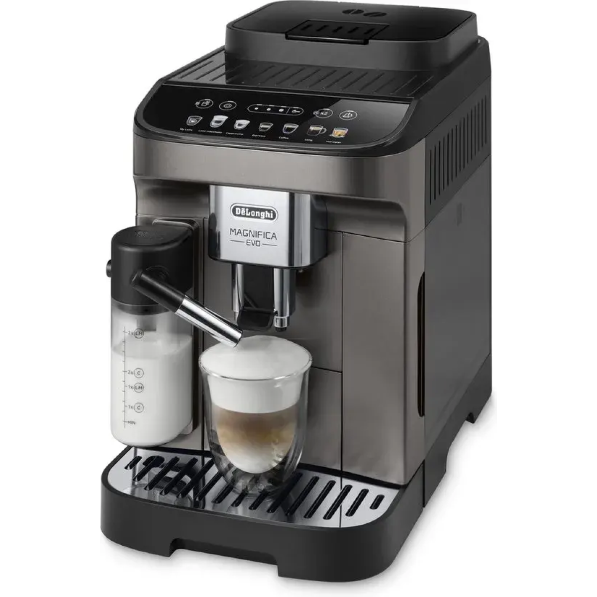 de'longhi ecam290.81.tb magnifica evo - volautomatische espressomachine - titanium black