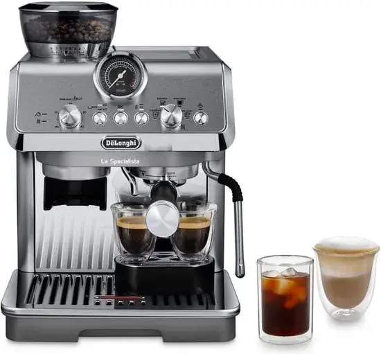 De'Longhi La Specialista Arte Evo EC9255.M - Pistonmachine met bonenmaler - Cold Brew - Grijs de'longhi la specialista arte evo ec9255.m - pistonmachine met bonenmaler - cold brew - grijs