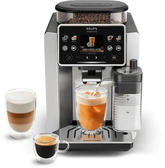 Krups Sensation Elite Hot & Cold EA918G volautomatische koffiemachine krups sensation elite hot & cold ea918g volautomatische koffiemachine