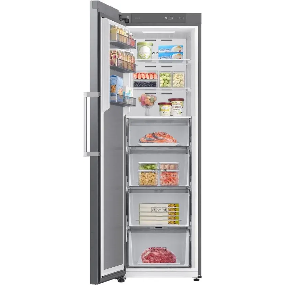 samsung rz70h32ketef 1-deurs vriezer smart conversion 323l 4 in 1 ( freezer, soft freeze, cold en fridge )