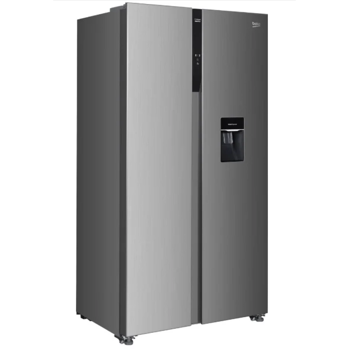 beko gno5322wdxpn amerikaanse koelkast side by side - inox/grijs - waterdispenser e 532l - afbeelding 5