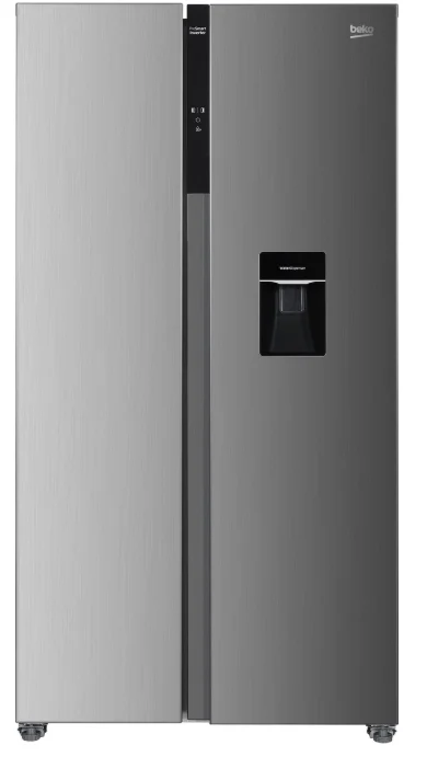 BEKO AMERIKAANSEK OELKASR 1 beko gno5322wdxpn amerikaanse koelkast side by side - inox/grijs - waterdispenser e 532l - afbeelding 1