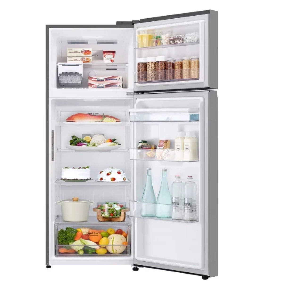 lg gtfv44pybkd combinatie koelkast nofrost - 459l- e - afbeelding 3
