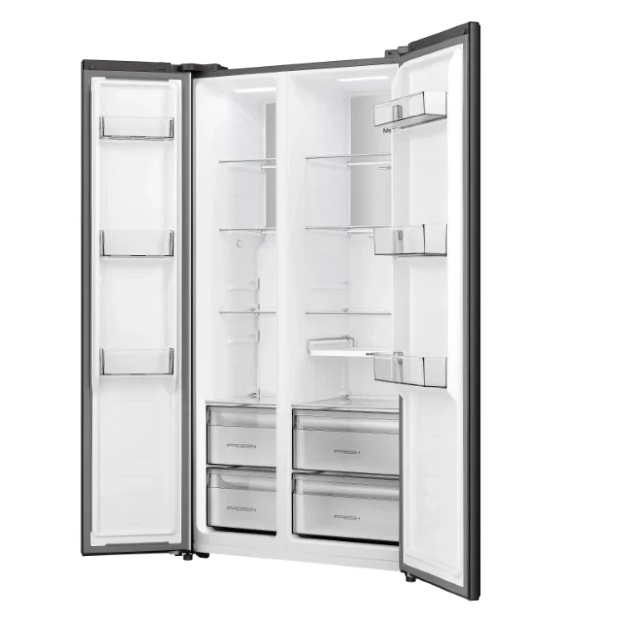 hisense rs3p538nafe amerikaanse koelkast no frost - side by side - e - 527l - roestvrijstalen kleur - afbeelding 7