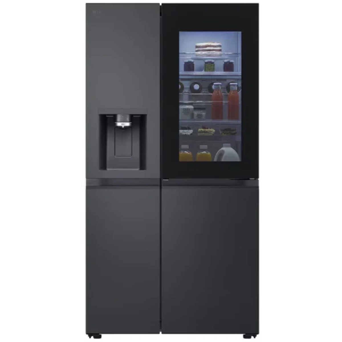 lg gsxe90evdd amerikaanse koelkast zwart - door in door - doorcooling - 628l uvnano - afbeelding 2