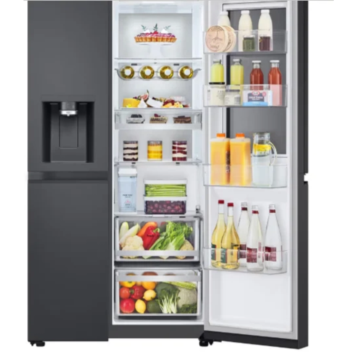 lg gsxe90evdd amerikaanse koelkast zwart - door in door - doorcooling - 628l uvnano - afbeelding 9