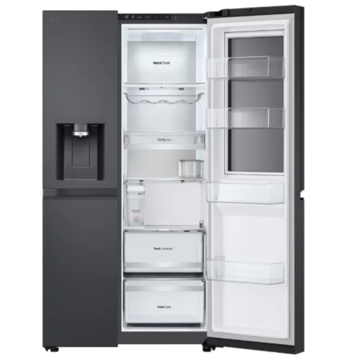 lg gsxe90evdd amerikaanse koelkast zwart - door in door - doorcooling - 628l uvnano - afbeelding 10