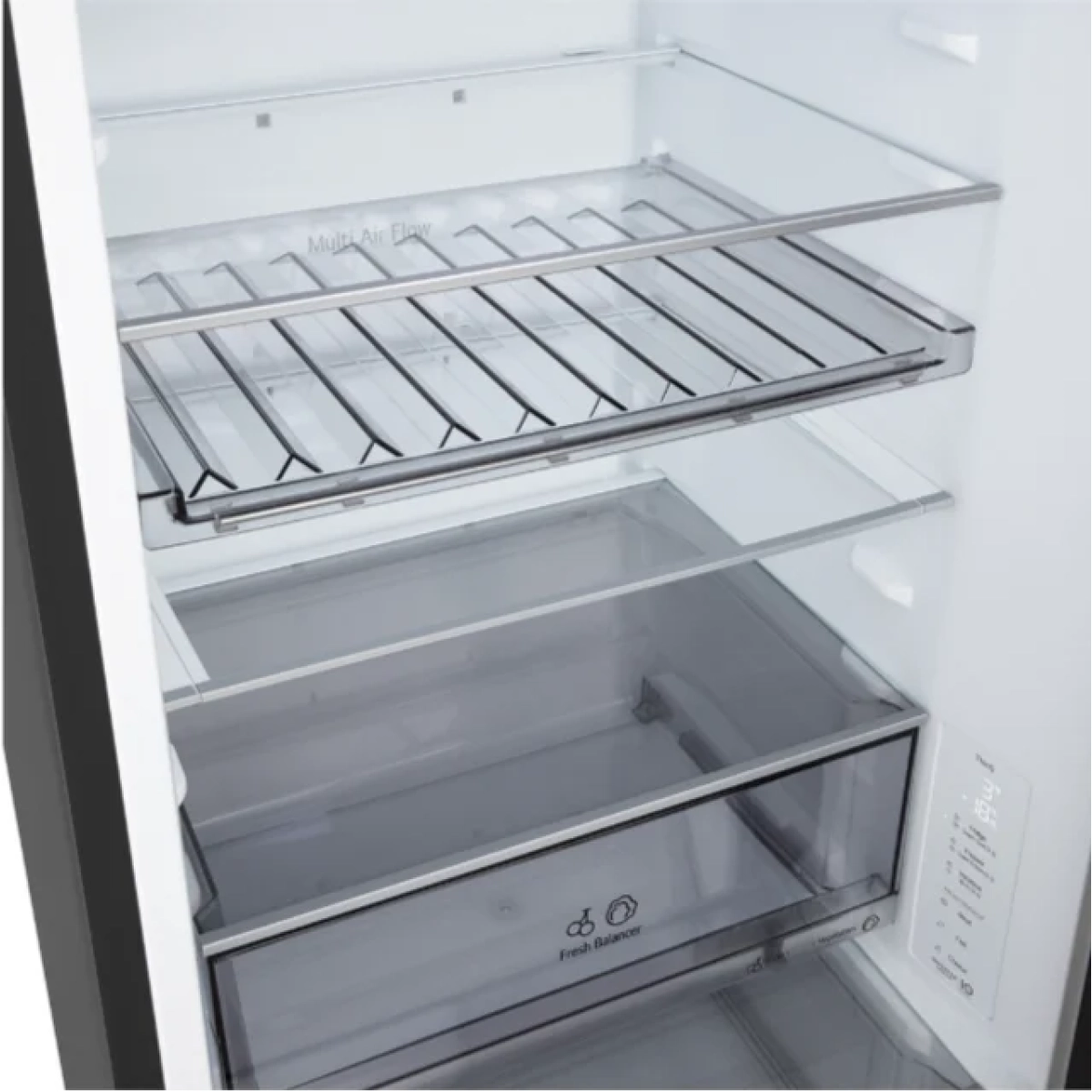 lg gbbs322bev koel-vries combinatie zwart - naturefresh - doorcooling - 375l - afbeelding 8