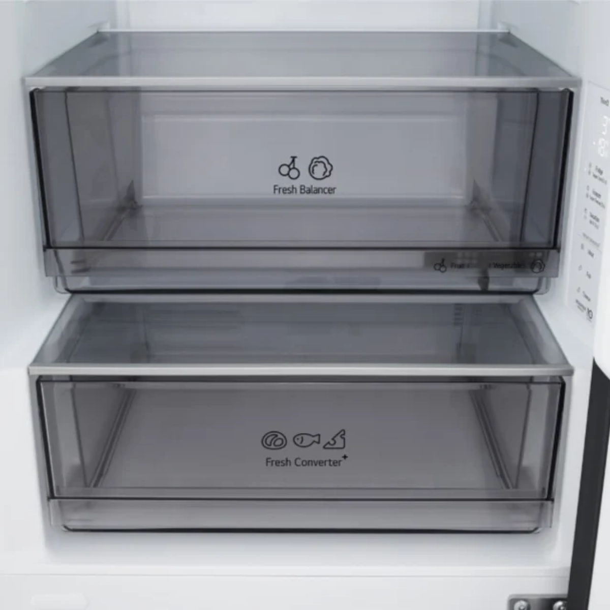 lg gbbs322bev koel-vries combinatie zwart - naturefresh - doorcooling - 375l - afbeelding 7