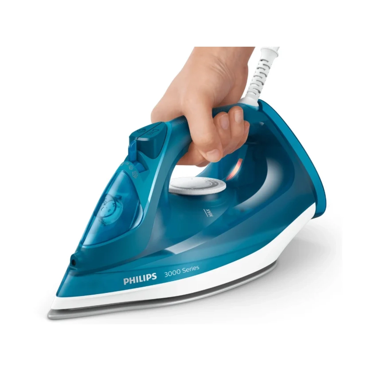 philips dst3040/70 - 3000 series - strijkijzer - blauw/wit - afbeelding 2