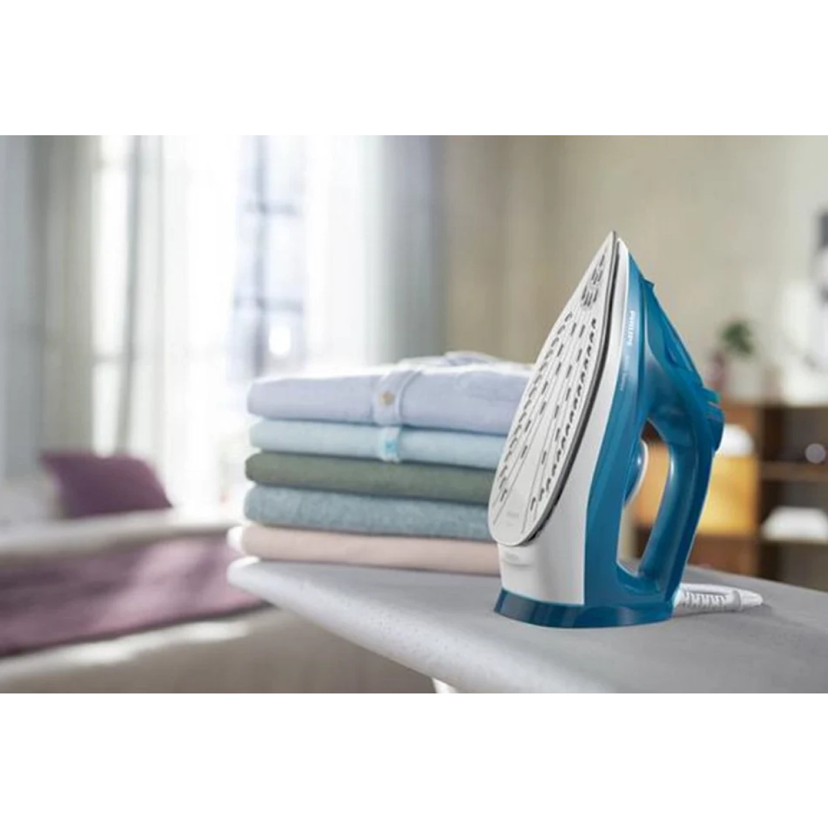 philips dst3040/70 - 3000 series - strijkijzer - blauw/wit - afbeelding 7