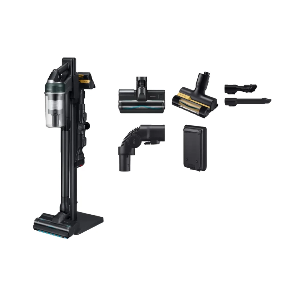samsung vs70h28glt/wa jet 95s pet steelstofzuiger -accuduur 60min - teal green - afbeelding 2