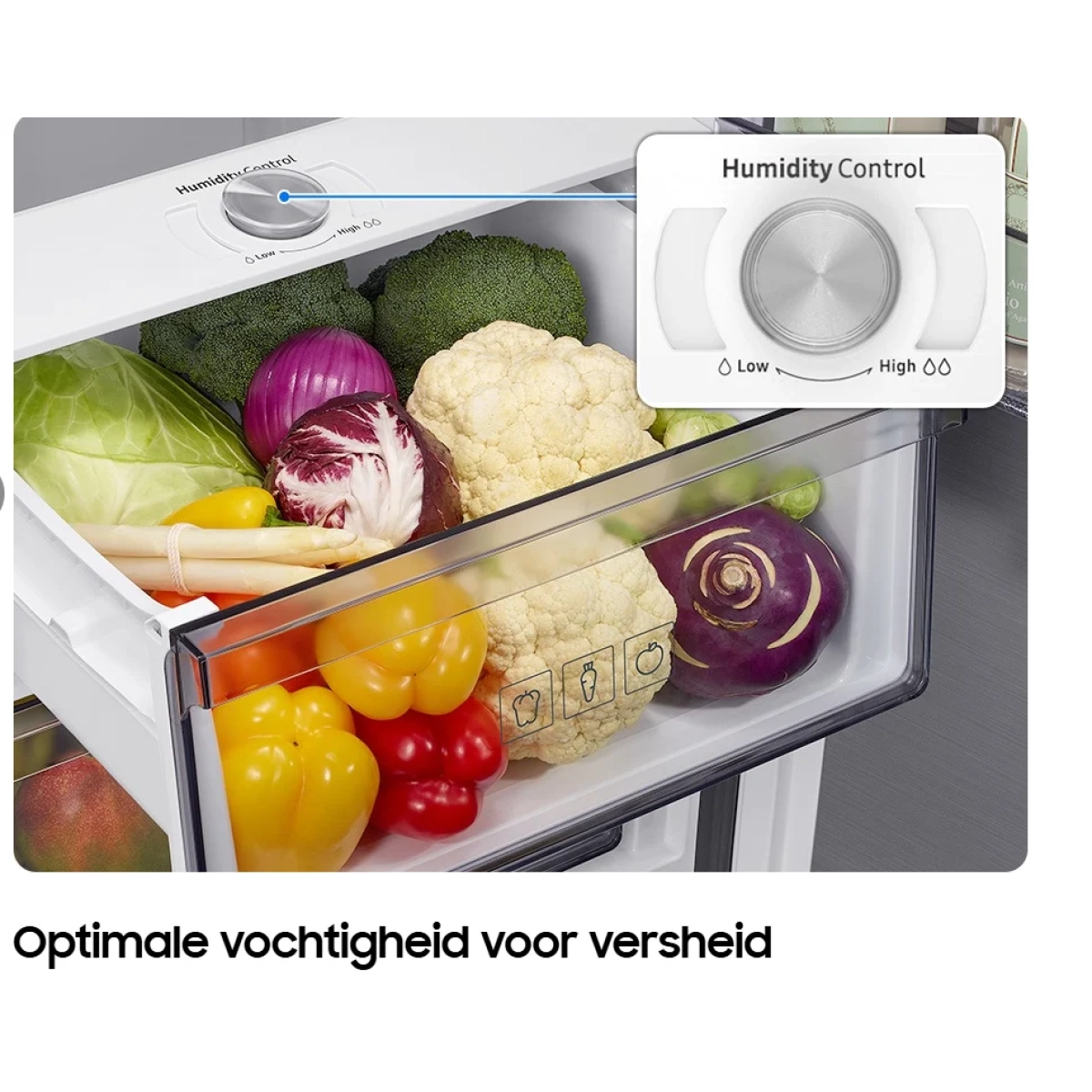 samsung rr70h39fef/ef 1 deur vrijstaand koelkast - metal cooling  - 387l e - afbeelding 15
