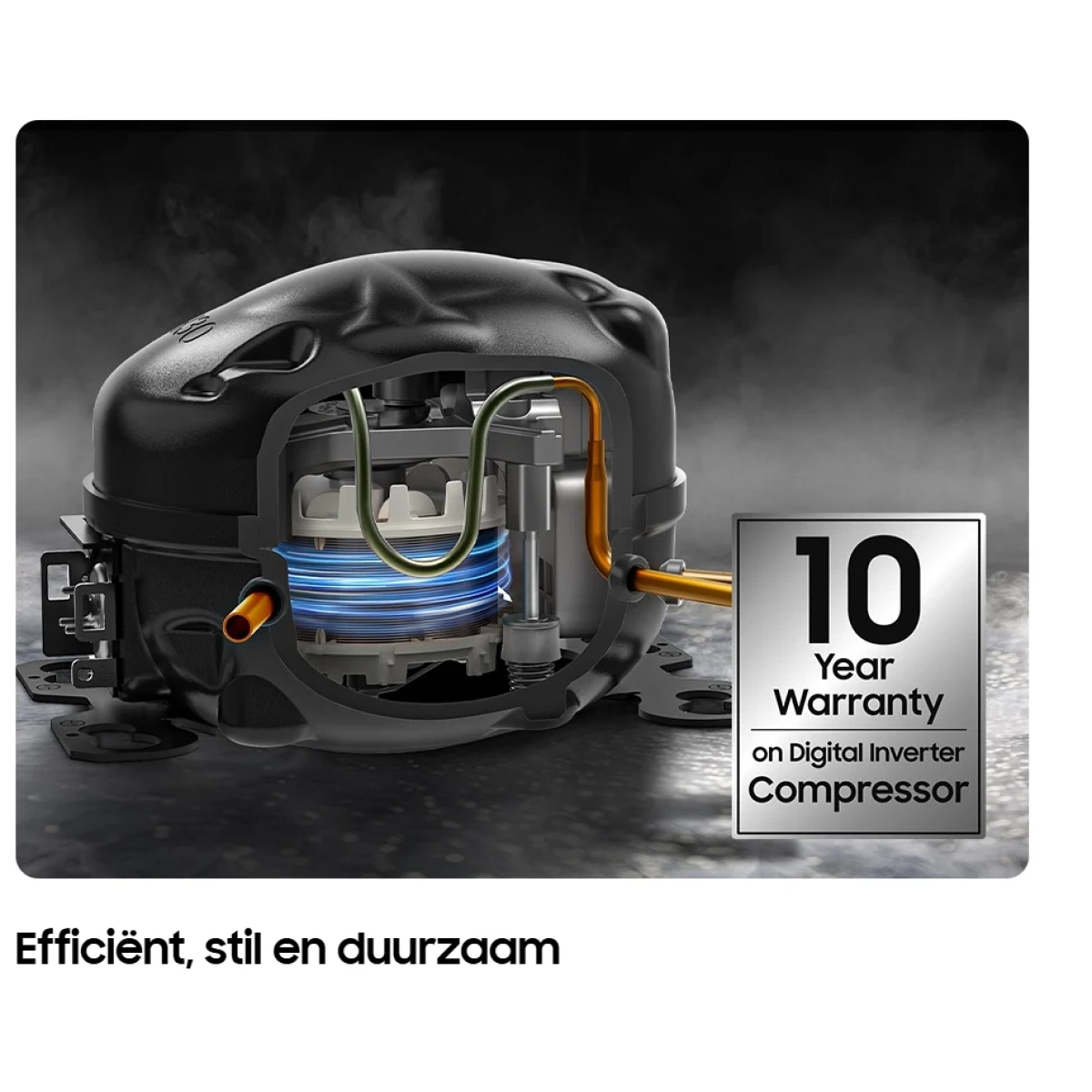 samsung rr70h39fef/ef 1 deur vrijstaand koelkast - metal cooling  - 387l e - afbeelding 13