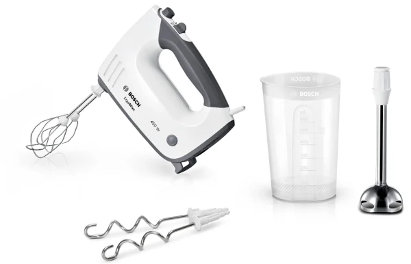 bosch mfq36470 handmixer ergomixx - 450 w - wit, venster grijs