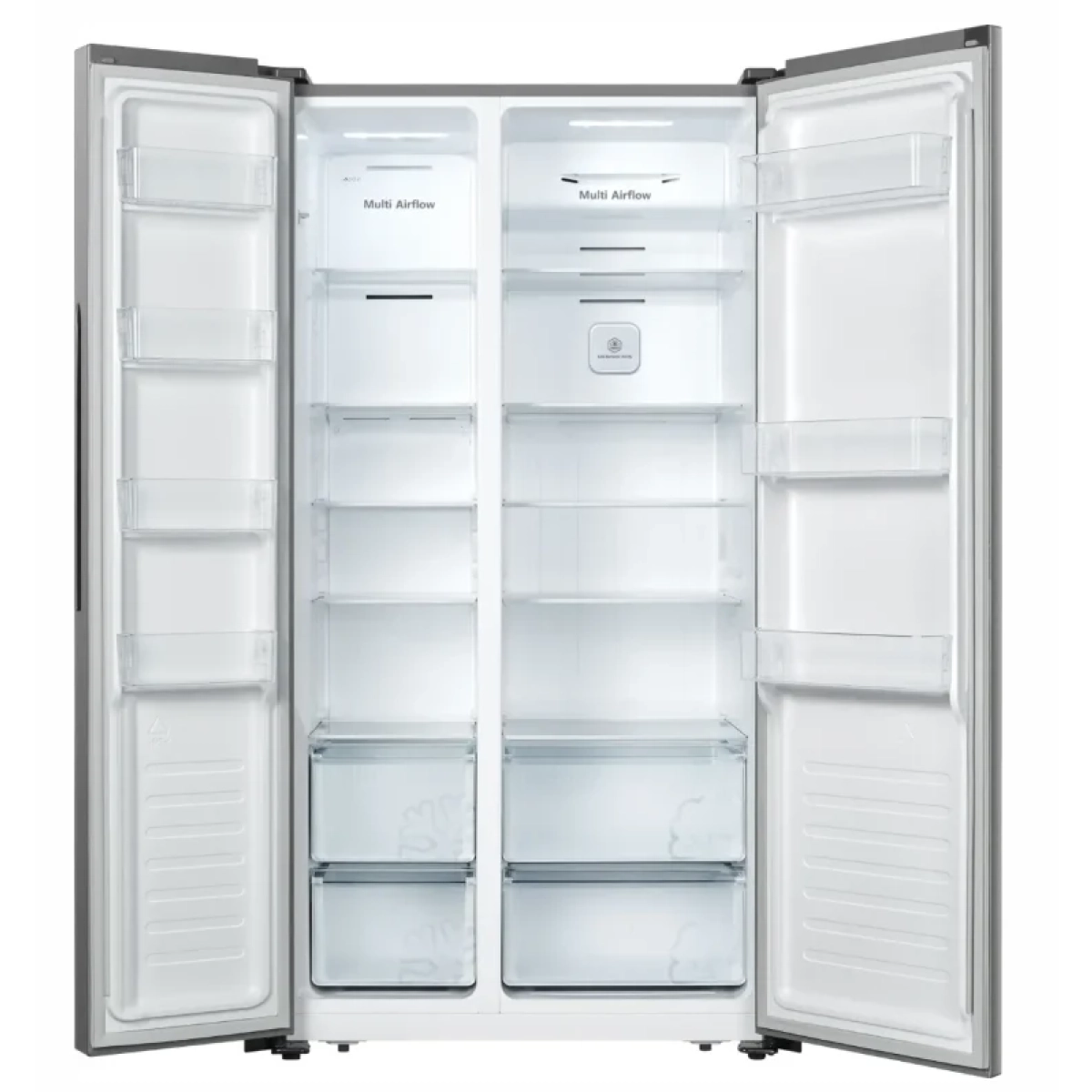 hisense ms91518cc amerikaanse koelkast nofrost - side by side - 519l - c - roestvrijstalen kleur - afbeelding 3