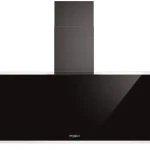 WHIRLPOOL WHVF92FLTK Wanddampkap Zwart - 90cm - 255 - 470 - 660 m3/uur | LED-verlichting