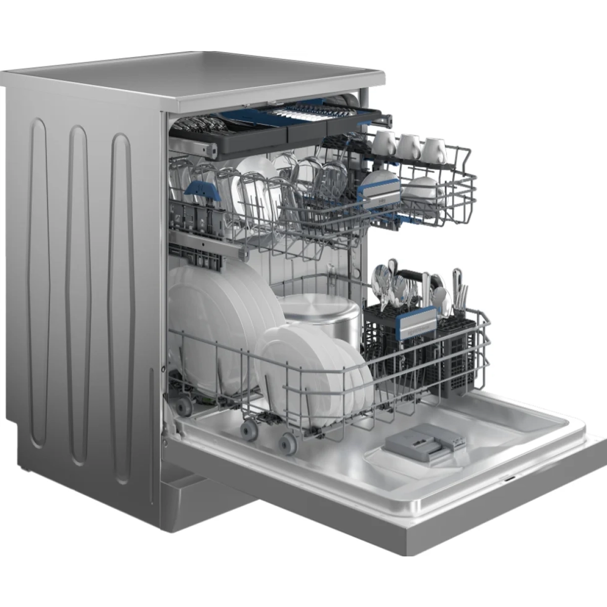 beko bdfn36561xp vrijstaand vaatwasser pearl inox - a - 15couverts - 60cm - 42db - afbeelding 4