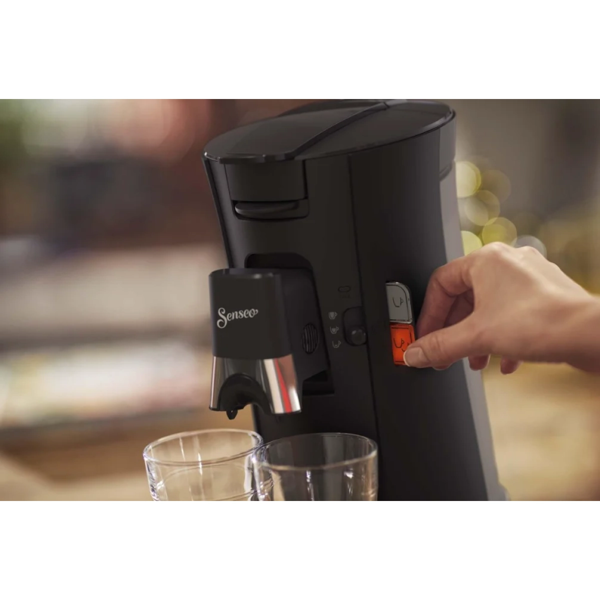philips csa230/60 koffiepadmachine- instelbare intensiteit - automatische uitschakeling-  zwart - afbeelding 5