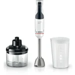 Bosch MSM4W220 ErgoMaster - Staafmixer - 600W - Inclusief Hakmolen - Wit/Donkergrijs