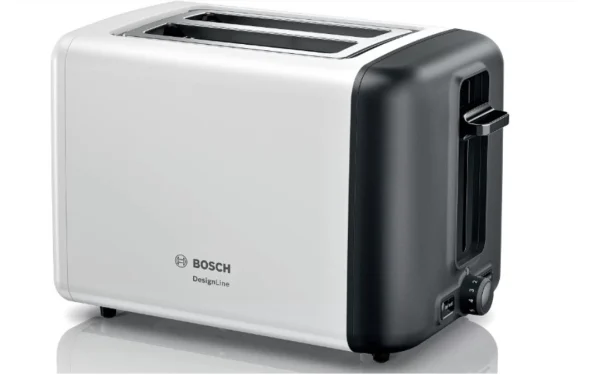 bosch tat3p421 - designline - broodrooster - wit/zwart