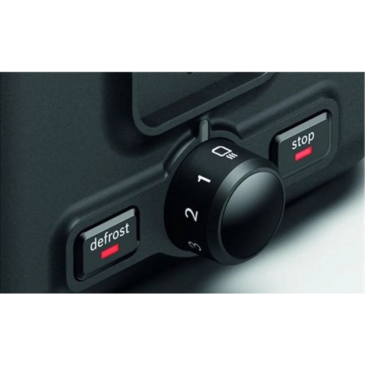 bosch tat3p421 - designline - broodrooster - wit/zwart - afbeelding 3
