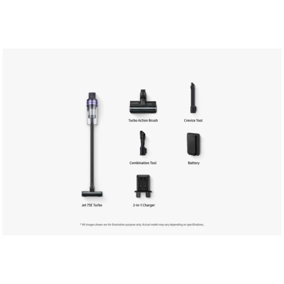 samsung vs20b75agr1/wa jet 75e turbo steelstofzuiger - accuduur 60min - 200watt - afbeelding 11