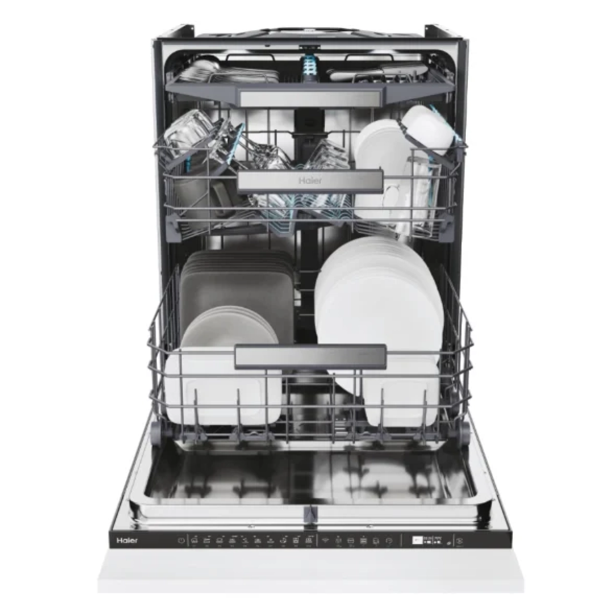 haier xs6a0m4pb inbouw vaatwasser serie 6 pro shine - 16couverts - a - wifi bediening - afbeelding 2