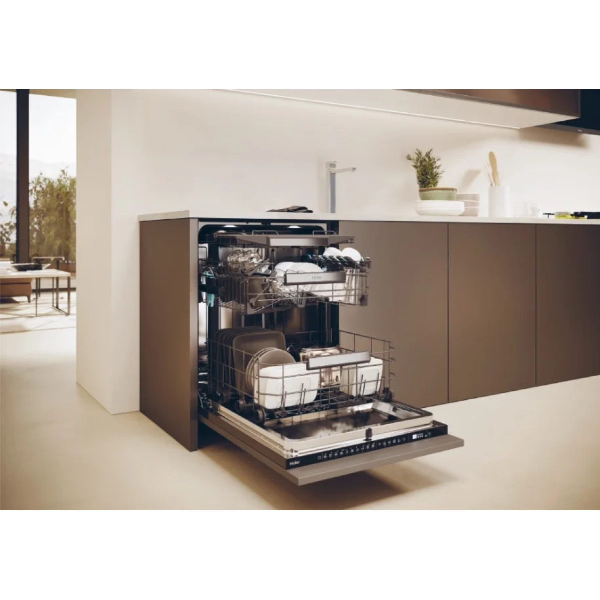 haier xs6a0m4pb inbouw vaatwasser serie 6 pro shine - 16couverts - a - wifi bediening - afbeelding 8