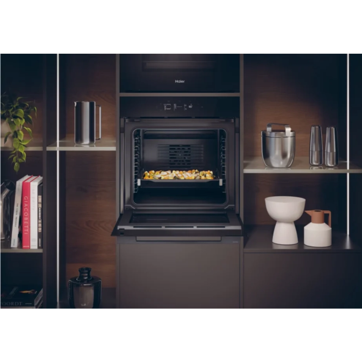 haier h6id46r5ytb inbouw oven serie 4 - 78l - pyrolyse+hydrolyse reiniging - 20pr. - wifi bediening - afbeelding 8