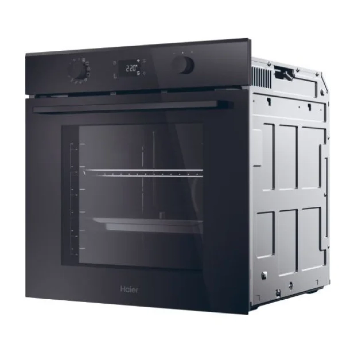 haier h6id23b3ytb inbouw oven serie 2 - pyrolyse+hydrolyse reiniging - 12pr. - 78l - wifi bediening - afbeelding 2