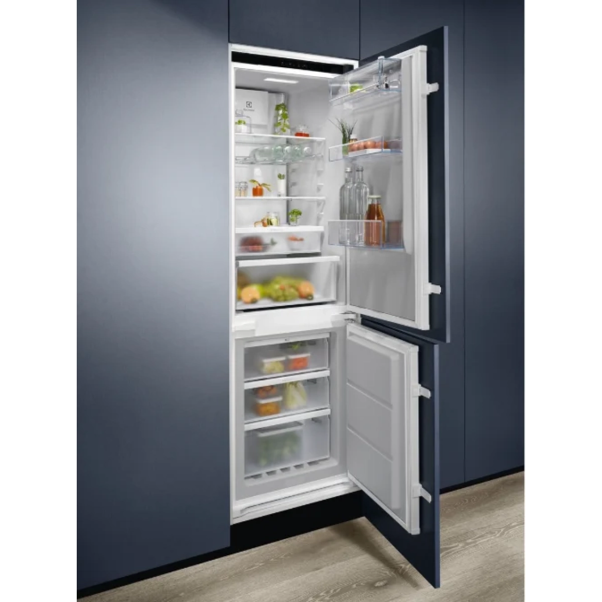 electrolux ent6me18sx inbouw koel-vries combinatie 249 l wit - no frost - sleepdeur - afbeelding 2
