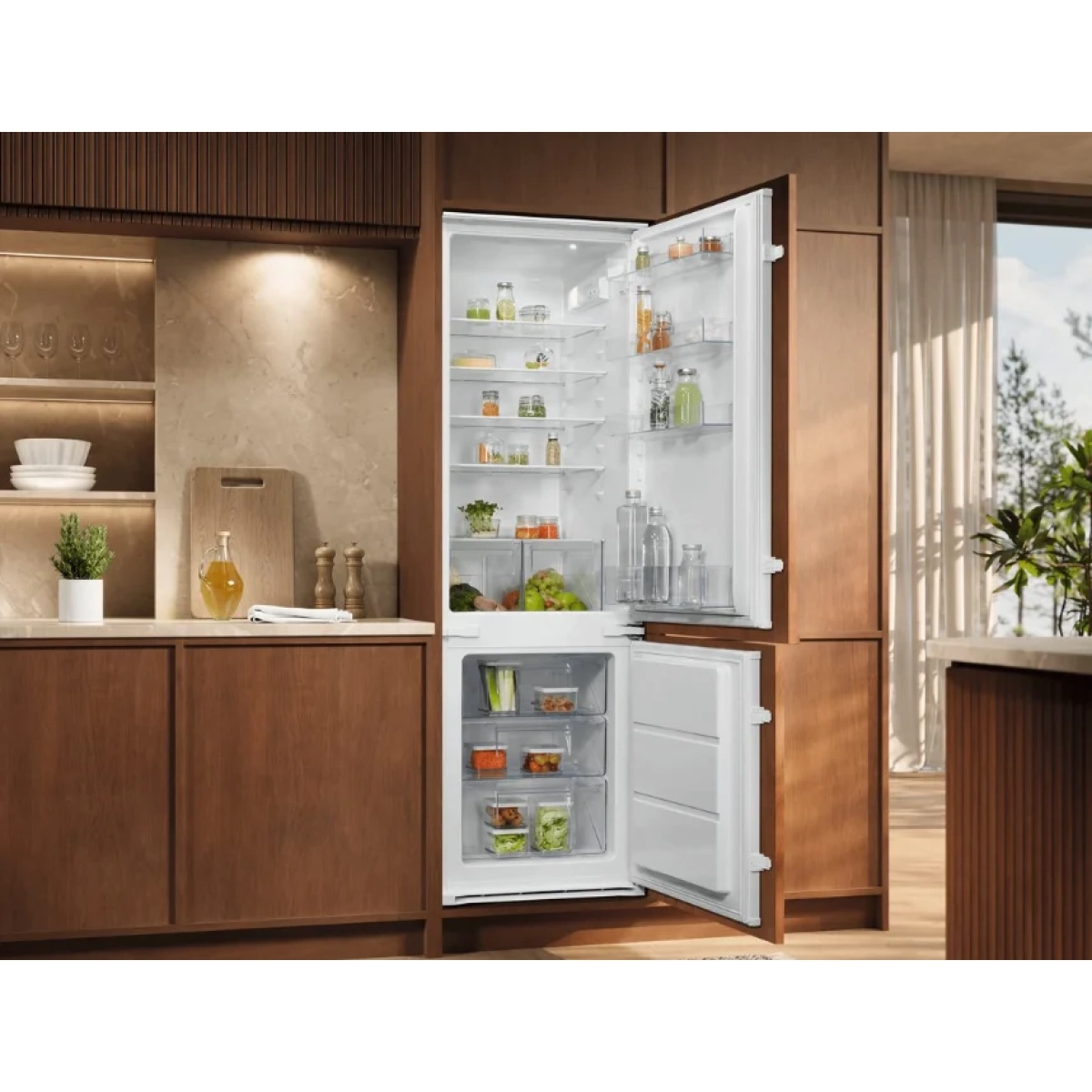 electrolux ens5le18s inbouw koel-vries combinatie 271 l wit - low frost - sleepdeur - afbeelding 6