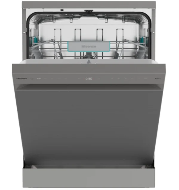 Hisense HS662A90X Vrijstaand Vaatwasser Inox - A - Quick 20 min - Auto Dry - 14couverts