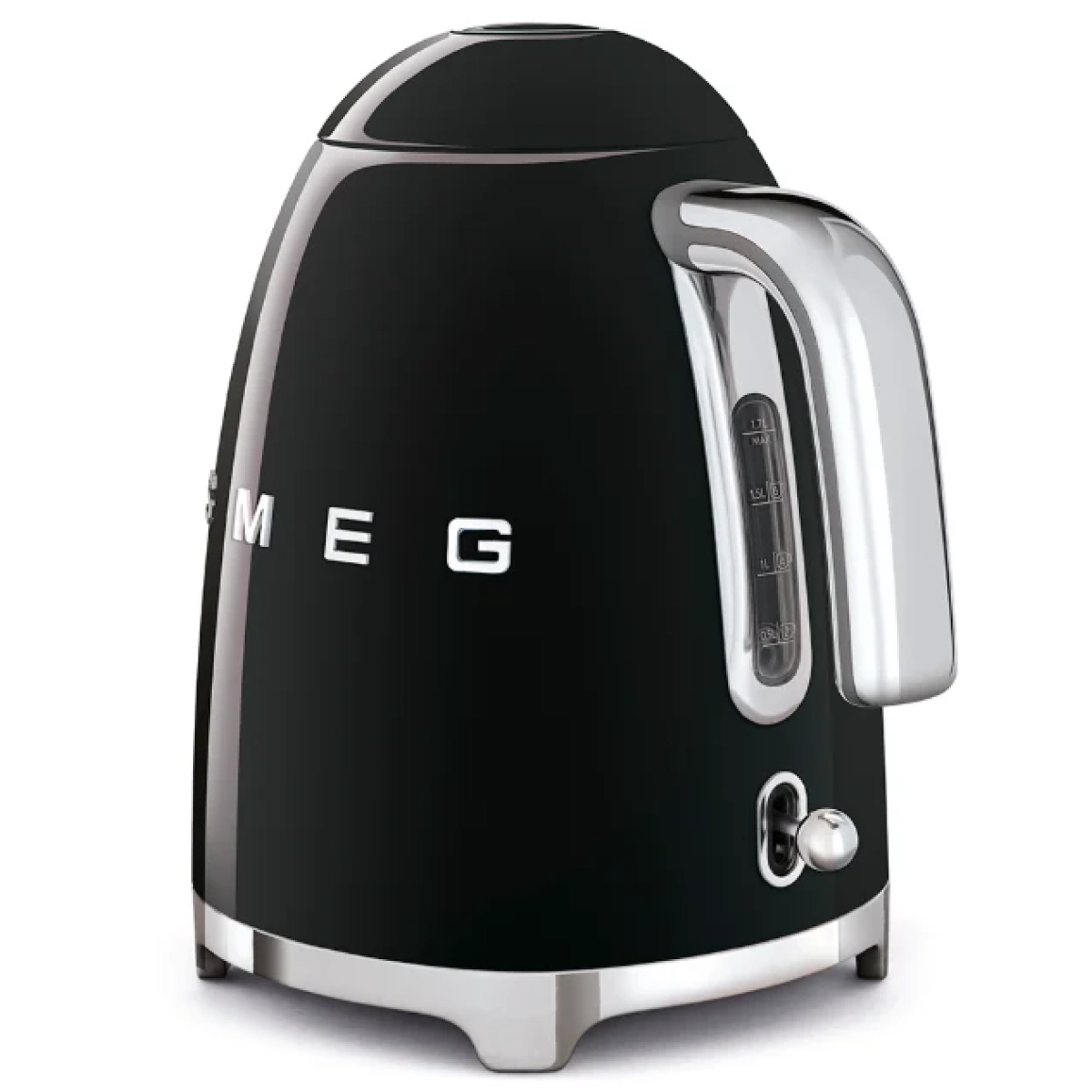 smeg klf03bleu waterkoker 50's style - 1.7l - glanzend zwart - afbeelding 3