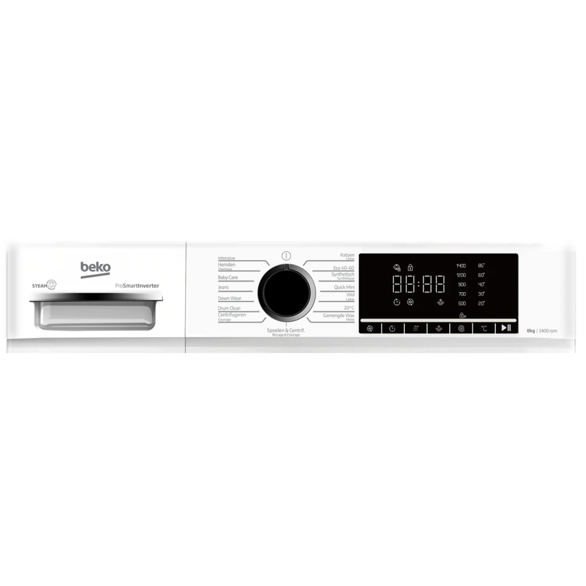 beko b1w8641w01 wasmachine 8kg - a - 1400rpm - 76 db - afbeelding 4