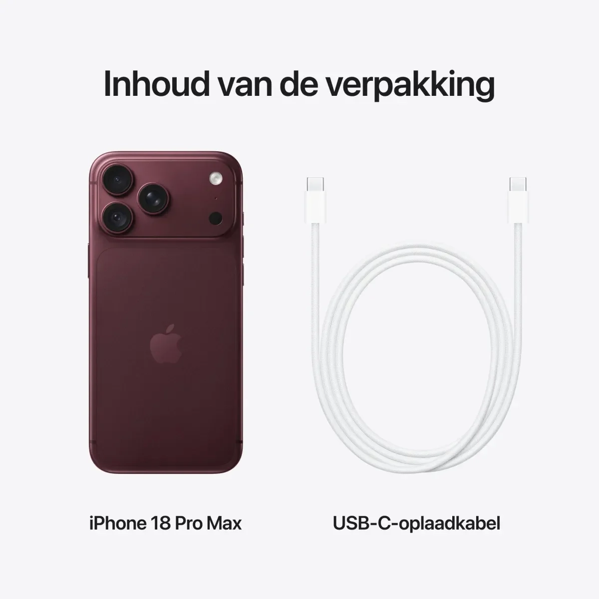 apple iphone 18 pro max 512gb burgundy
