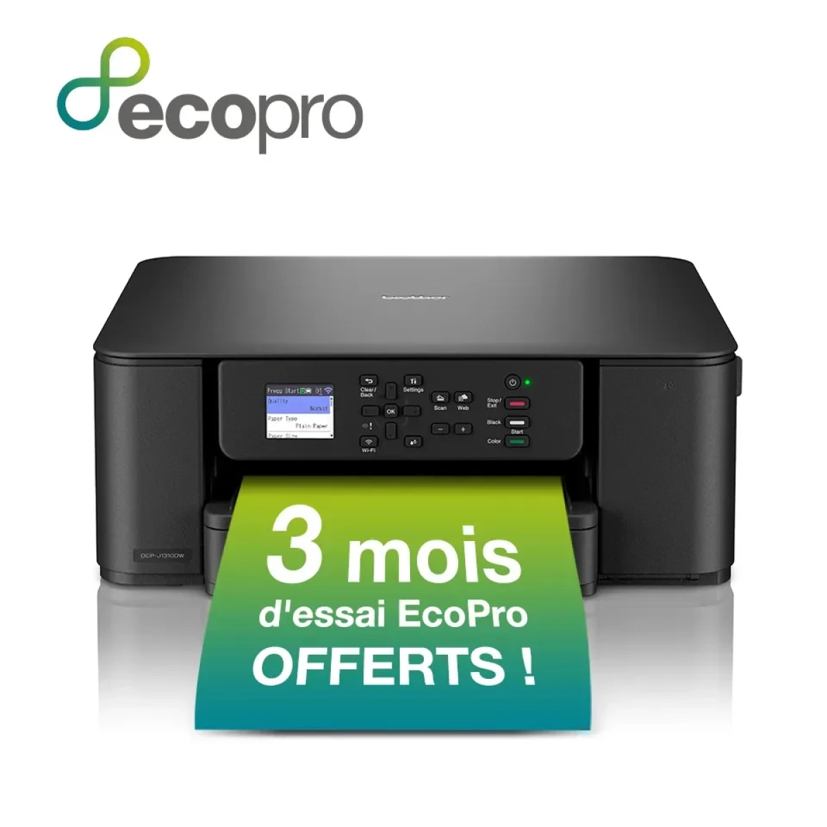 brother dcp-j1310dw multifunctionele printer inkjet a4 1200 x 6000 dpi 16 ppm wifi
