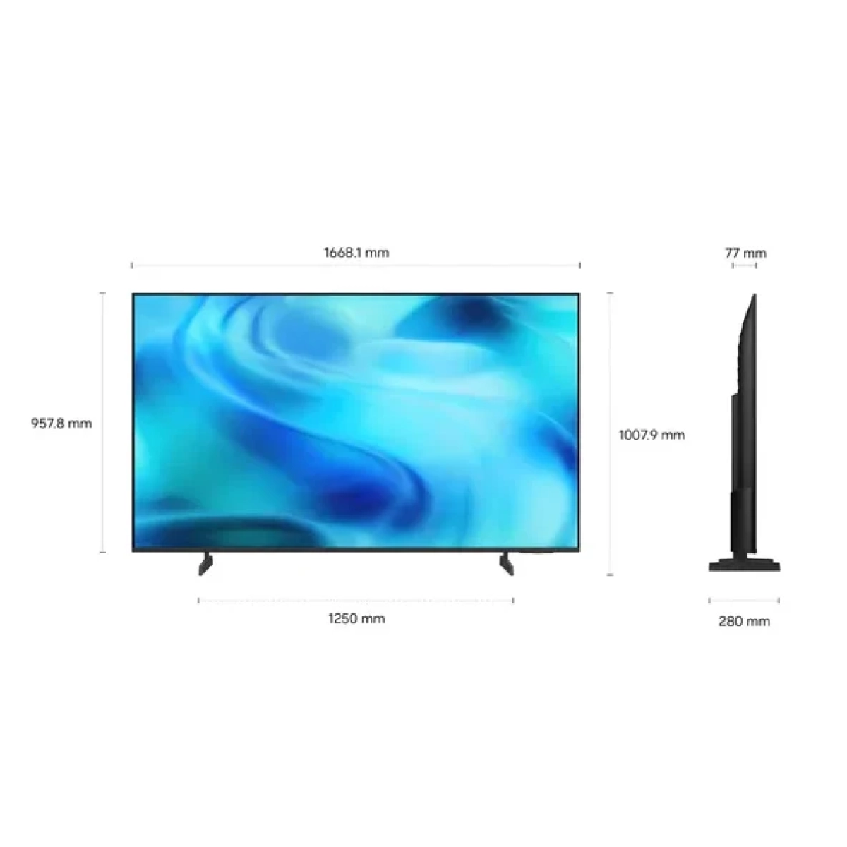 samsung tu75u7025h crystal uhd 4k smart tv 2026 model - 75inch - vision ai smart - afbeelding 7
