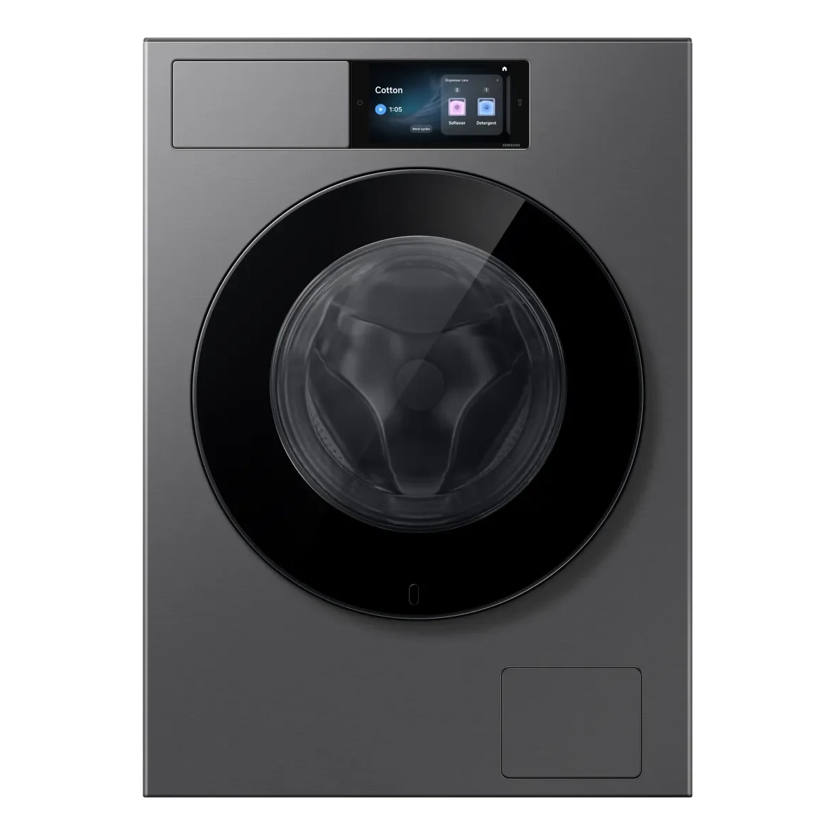 samsung wf90h09c4st2 wasmachine voorlader 9 kg 1400 rpm staal, zwart