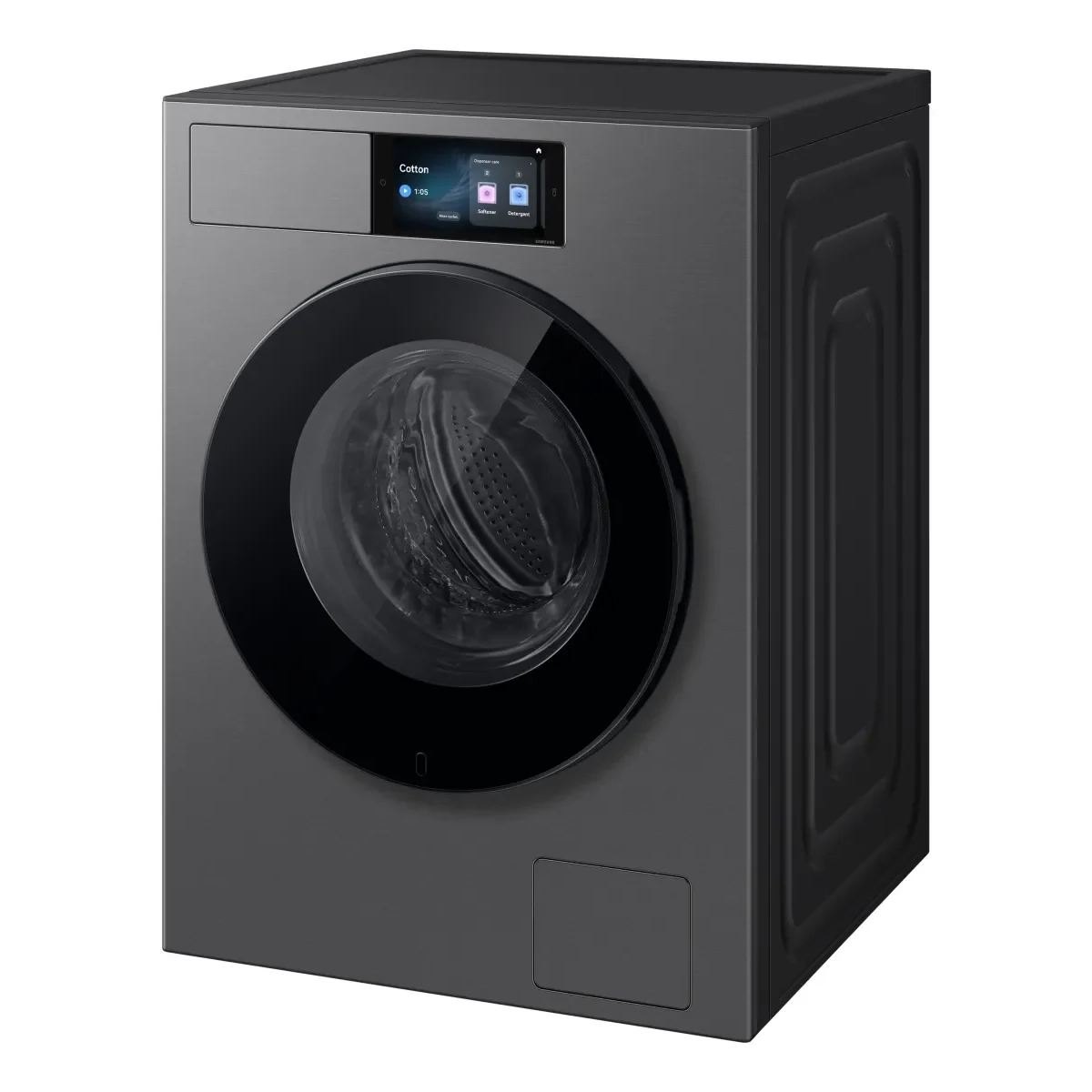 samsung wf90h09c4st2 wasmachine voorlader 9 kg 1400 rpm staal, zwart