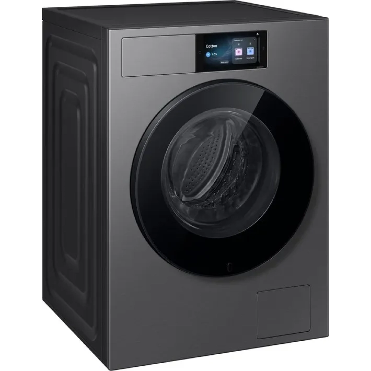 samsung wf90h09c4st2 wasmachine voorlader 9 kg 1400 rpm staal, zwart