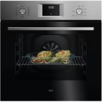 AEG OU5AB20WCM 5000 Series Surround Cook Inbouw Heteluchtoven - Vingervlekvrije Inox - 65L- Aqua Clean