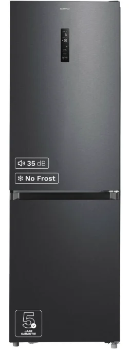 Schermafbeelding 2026-10-02 133651 inventum kv1850b combinatie koelkast no frost -c - 338l - 35 db - zwart - 5 jaar garantie - afbeelding 1