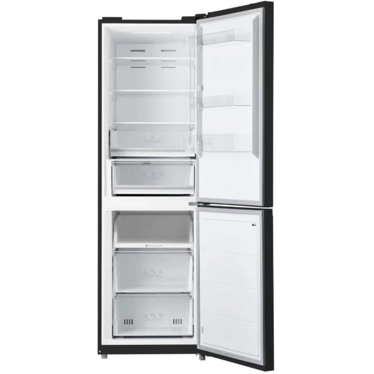 inventum kv1850b combinatie koelkast no frost -c - 338l - 35 db - zwart - 5 jaar garantie - afbeelding 4