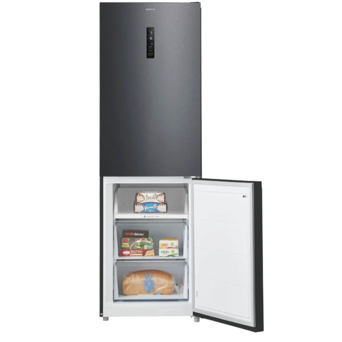 inventum kv1850b combinatie koelkast no frost -c - 338l - 35 db - zwart - 5 jaar garantie - afbeelding 3