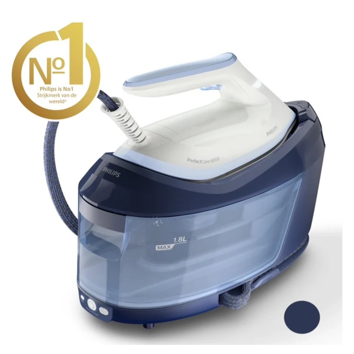 philips  psg6026/20 6000 series stoomgenerator - perfectcare - 6.5 bar - 2400watt - 1.8l - afbeelding 2