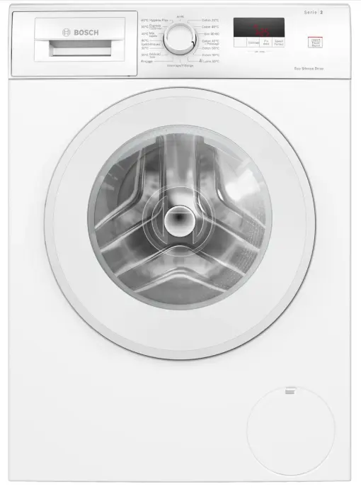 Bosch Serie 2 WGE02406FR wasmachine Voorbelading 7 kg 1400 RPM Wit - FR Display