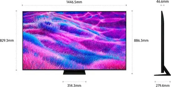 Samsung TQ65QN80FAU 165,1 cm (65") 4K Ultra NEO QLED TV 2025 Model 10 samsung tq65qn80fau 165,1 cm (65") 4k ultra hd smart tv wifi grijs